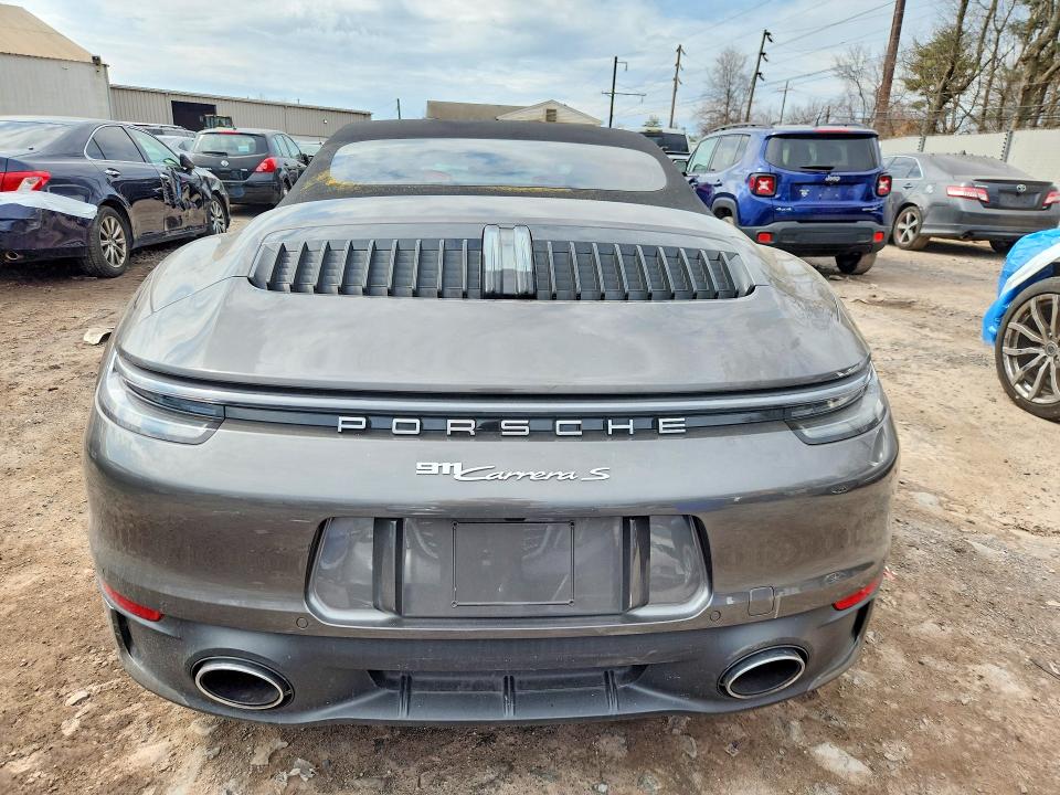 2022 Porsche 911 VIN WP0CB2A93NS245256 COPART salvage auction — VANDALISM, Nj - Cert Of Title-Salvage, sold $21,100 on 2026-07-08 (photo 6)