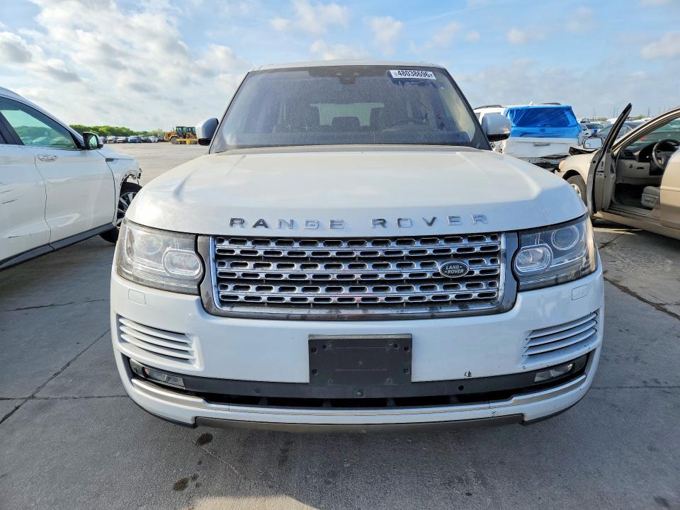 2017 Land rover RANGE ROVER VIN SALGS2FEXHA351813 COPART salvage auction — MECHANICAL, Tx - Certificate Of Title, sold $8,800 on 2026-07-21 (photo 5)