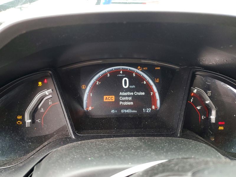 2020 Honda Civic VIN SHHFK7H41LU404305 COPART salvage auction — FRONT END, Md - Cert Of Salvage > 75% Damage, sold $125 on 2026-07-21 (photo 9)