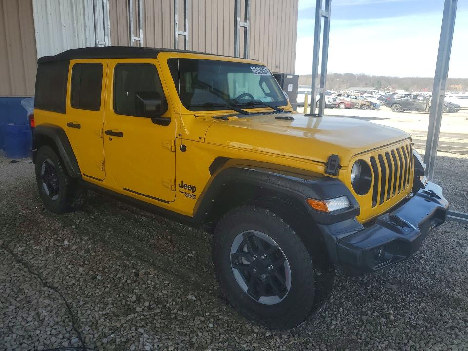 2021 Jeep Wrangler unlimited VIN 1C4HJXDN0MW744800 COPART salvage auction — NORMAL WEAR, Mo - Cert Of Title-Repossessed, sold $11,600 on 2026-07-02 (photo 4)