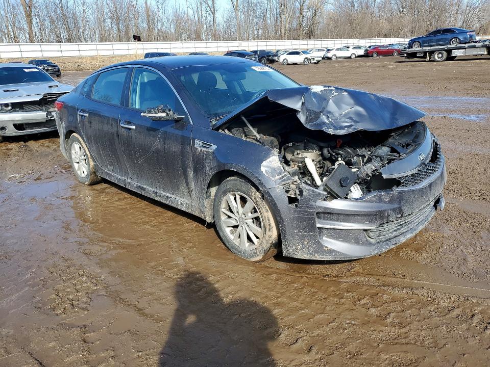 2017 Kia Optima VIN KNAGT4L37H5146202 COPART salvage auction — FRONT END, Mi - Certificate Of Title, sold $700 on 2026-07-21 (photo 4)