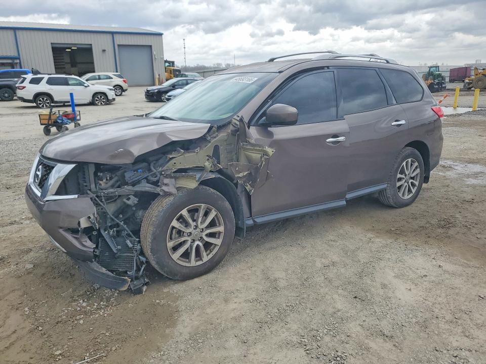 2015 Nissan Pathfinder VIN 5N1AR2MM3FC646834 COPART salvage auction — FRONT END, KY - BILL OF SALE/PART ONLY/NO TITL, sold $1,750 on 2026-07-02 (photo 1)