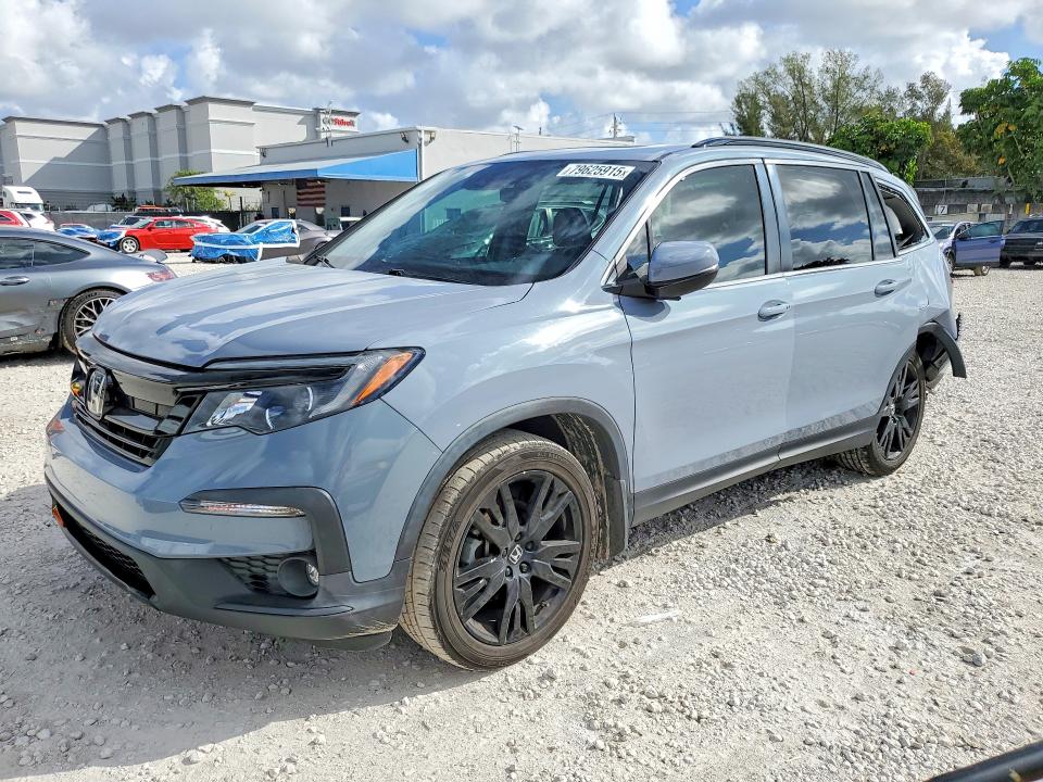 2022 Honda Pilot VIN 5FNYF5H20NB032766 COPART salvage auction — REAR END, Salvage Title, sold $7,700 on 2026-08-25 (photo 1)