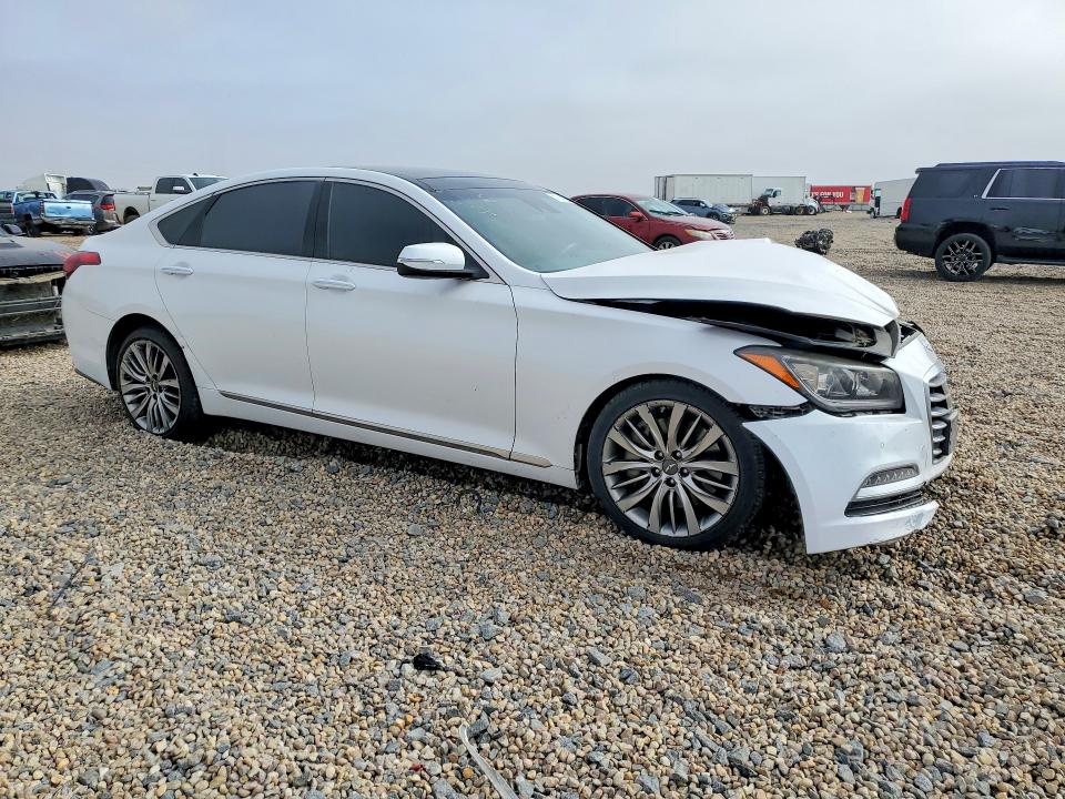 2015 Hyundai Genesis VIN KMHGN4JF8FU091915 COPART salvage auction — FRONT END, Tx - Salvage Vehicle Title, sold $1,700 on 2026-07-09 (photo 4)