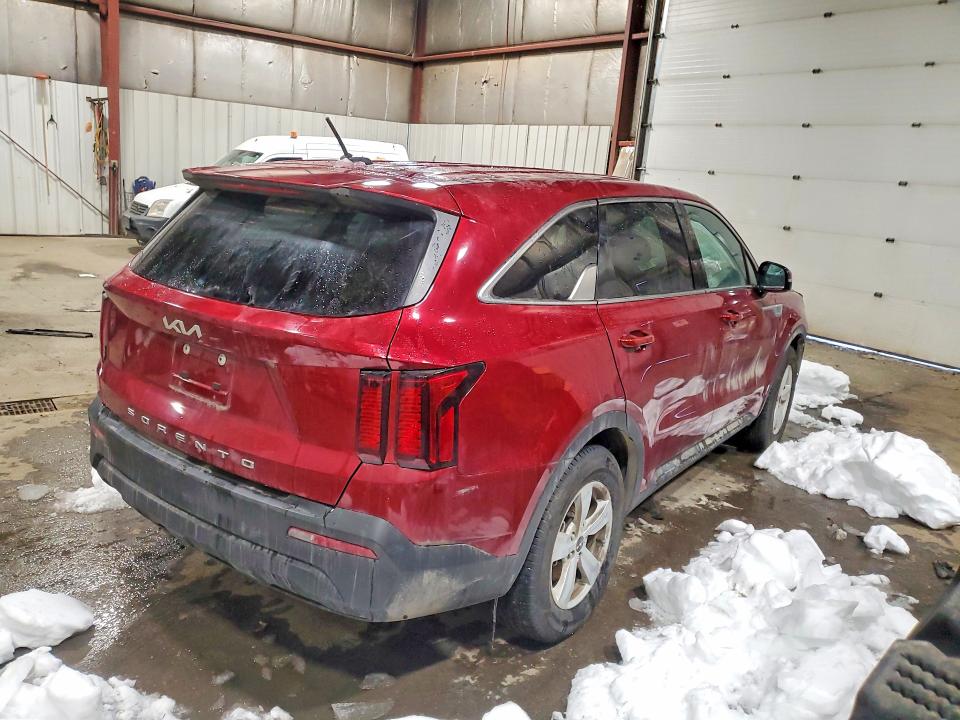 2022 Kia Sorento VIN 5XYRG4LCXNG080456 COPART salvage auction — FRONT END, Ak - Bill Of Sale- Salvage, sold $1,900 on 2026-07-07 (photo 3)