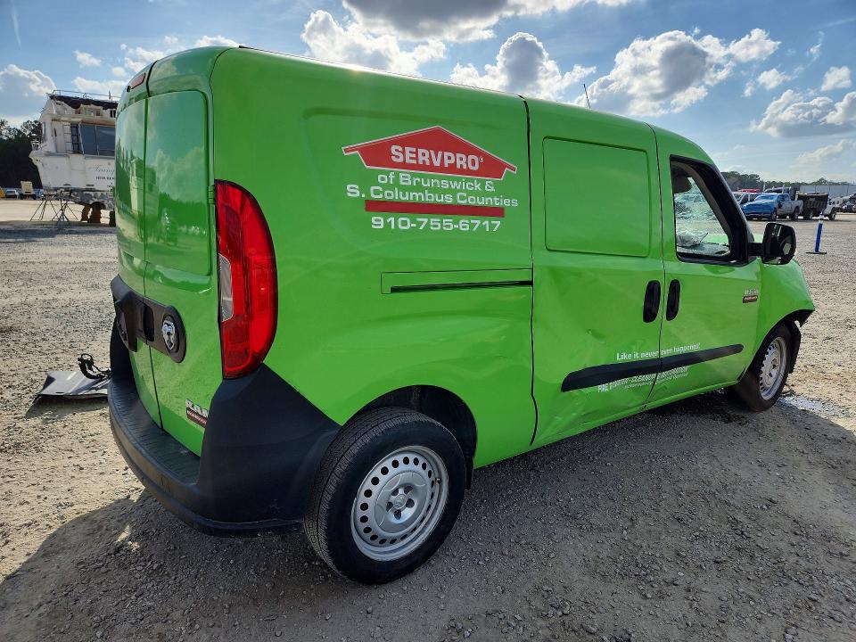 2019 Ram Promaster city VIN ZFBHRFAB9K6M41530 COPART salvage auction — FRONT END, Nc - Salvage Certificate Of Title, sold $700 on 2026-07-20 (photo 3)