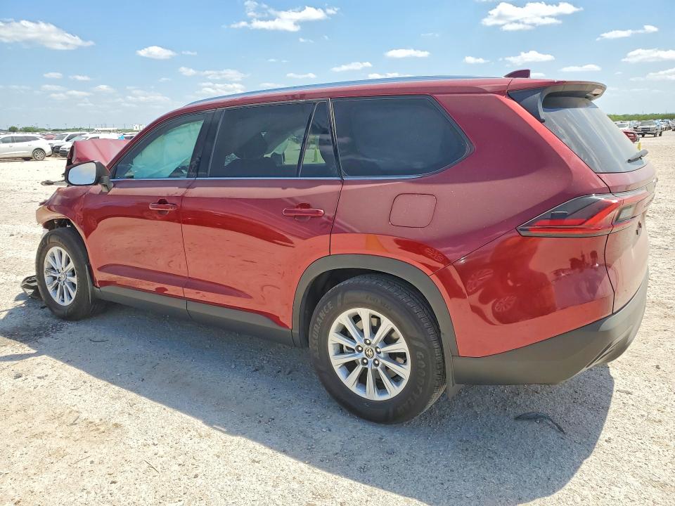 2025 Toyota Highlander VIN 5TDAAAA5XSS029085 COPART salvage auction — Front End, TX - SALVAGE VEHICLE TITLE, sold $11,900 on 2026-06-11 (photo 2)