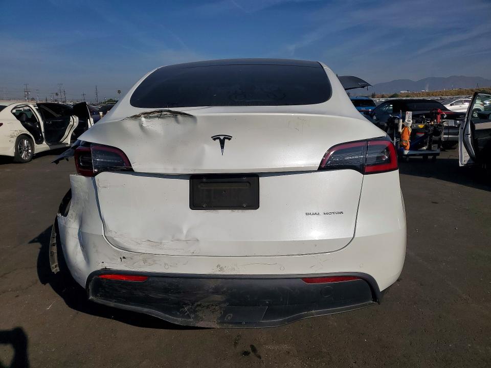 2020 Tesla Model y VIN 5YJYGDEE9LF034292 COPART salvage auction — REAR END, Ca - Salvage Certificate, sold $9,900 on 2026-07-08 (photo 6)
