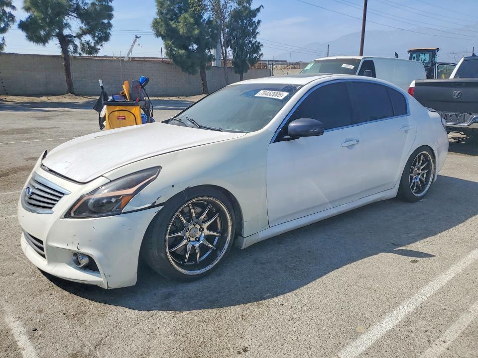 2007 Infiniti G VIN JNKBV61E57M721245 COPART salvage auction — FRONT END, Ca - Salvage Certificate, sold $1,650 on 2026-07-14 (photo 1)