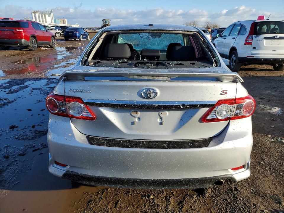 2013 Toyota Corolla VIN 5YFBU4EE4DP210332 COPART salvage auction — HAIL, Ut - Salvage Certificate, sold $2,200 on 2026-07-06 (photo 6)