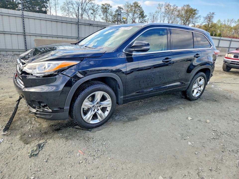 2016 Toyota Highlander VIN 5TDYKRFH2GS171127 COPART salvage auction — REAR END, Sc - Cert Of Title-Salvage, sold $7,500 on 2026-07-13 (photo 1)