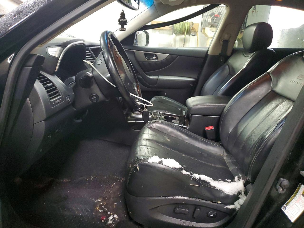 2014 Infiniti QX70 VIN JN8CS1MW6EM410964 COPART salvage auction — Front End, IL - SALVAGE CERTIFICATE, sold $650 on 2026-07-07 (photo 7)