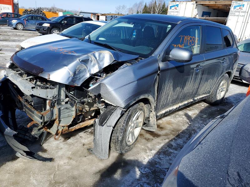 2015 Mitsubishi Outlander VIN JA4AZ2A35FZ600607 COPART salvage auction — FRONT END, Qc - Gravement Accidente, sold $1,250 on 2026-07-07 (photo 1)