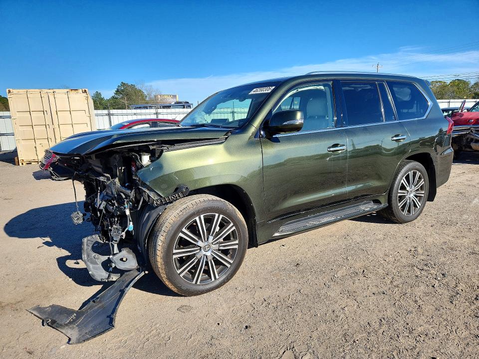 2021 Lexus Lx VIN JTJDY7AX0M4335351 COPART salvage auction — FRONT END, Tn - Salvage Certificate, sold $25,750 on 2026-07-09 (photo 1)