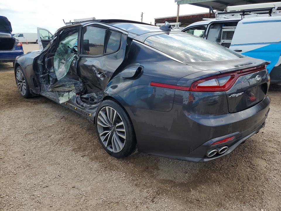 2019 Kia Stinger VIN KNAE15LA0K6063682 COPART salvage auction — SIDE, Tx - Salvage Vehicle Title, sold $2,300 on 2026-07-06 (photo 2)