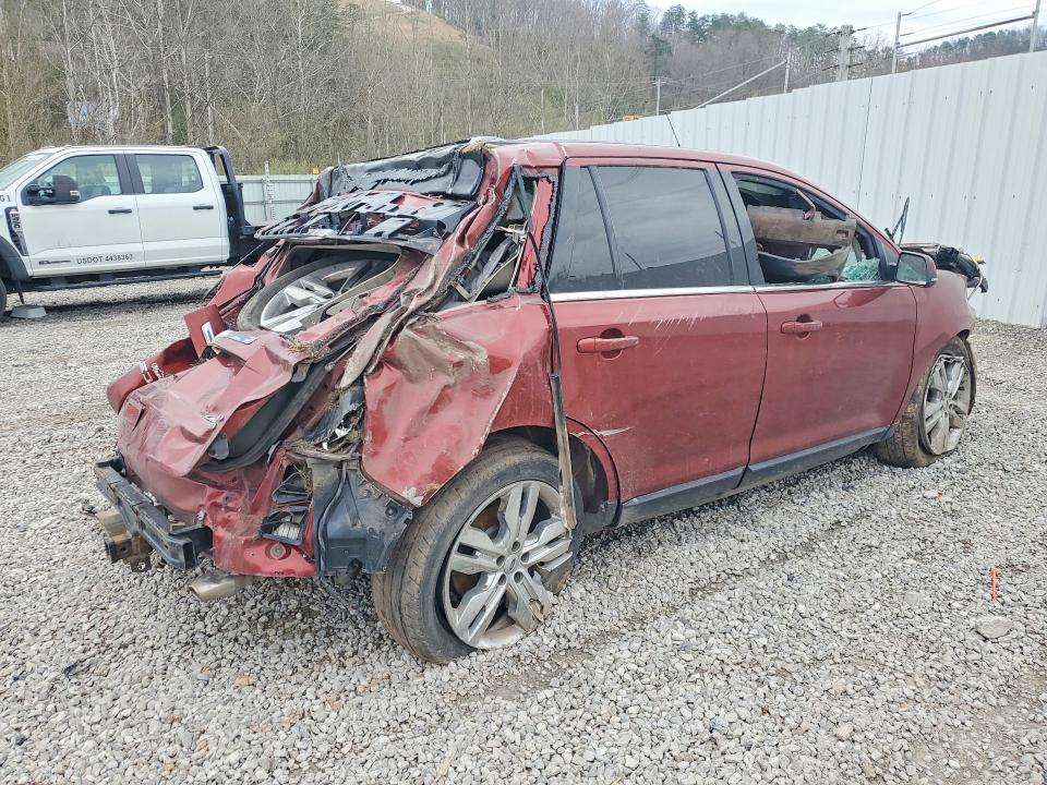 2014 Ford Edge VIN 2FMDK4KCXEBA03855 COPART salvage auction — ROLLOVER, WV - SALVAGE CERTIFICATE, sold $150 on 2026-07-02 (photo 3)