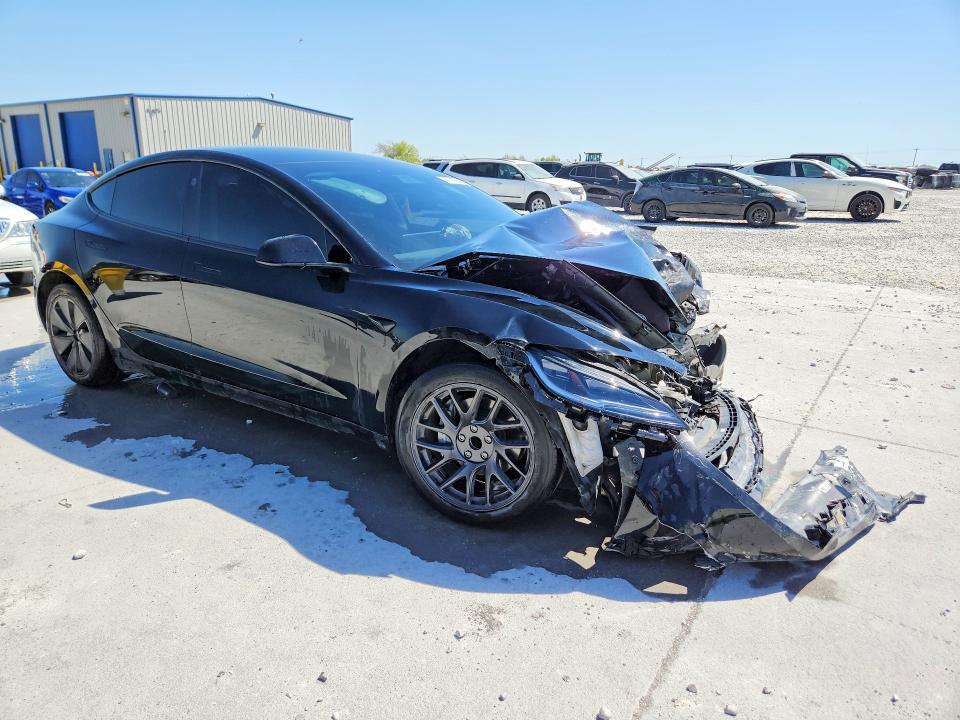 2025 Tesla Model 3 VIN 5YJ3E1EA0SF981117 COPART salvage auction — FRONT END, Tx - Certificate Of Title, sold $9,000 on 2026-08-04 (photo 4)