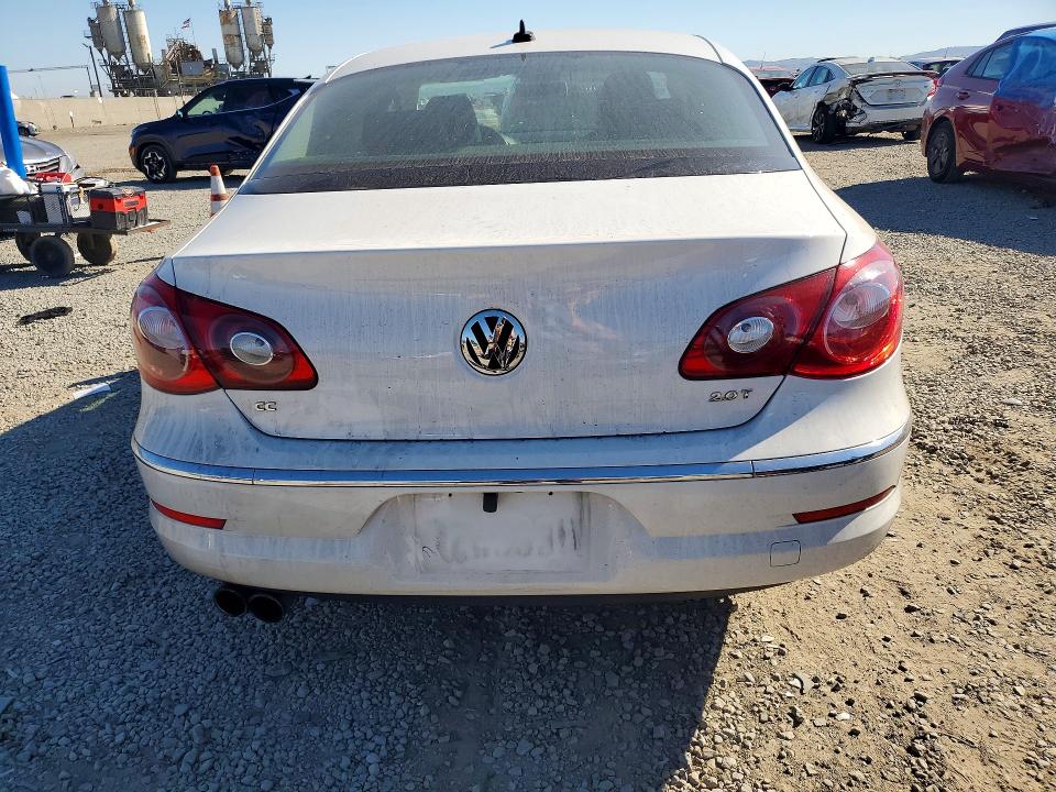 2012 Volkswagen Passat cc VIN WVWMP7AN2CE543230 COPART salvage auction — FRONT END, Ca - Dis/Dlr/Exp Only Clean Title, sold $125 on 2026-07-21 (photo 6)