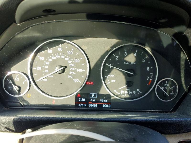 2013 BMW 3er VIN WBA3A5C59DF601339 COPART salvage auction — REAR END, Tx - Salvage Vehicle Title, sold $775 on 2026-07-13 (photo 9)