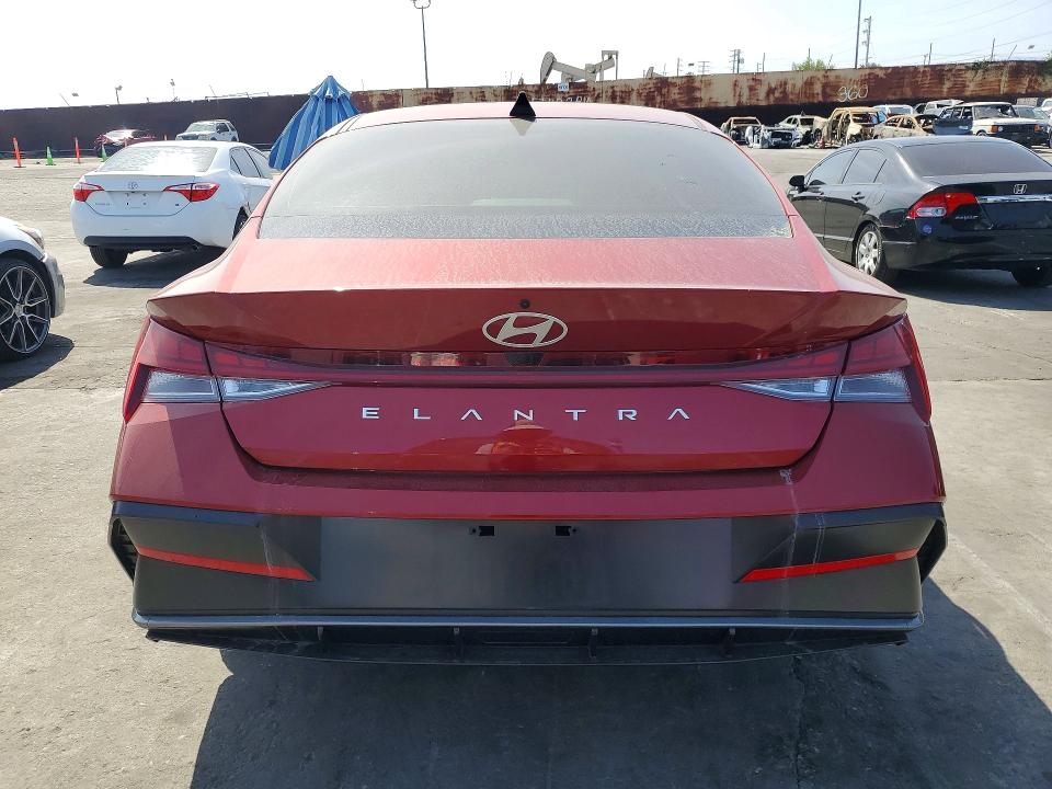 2025 Hyundai Elantra VIN KMHLS4DG7SU021439 COPART salvage auction — FRONT END, Ca - Salvage Certificate, sold $7,300 on 2026-07-08 (photo 6)