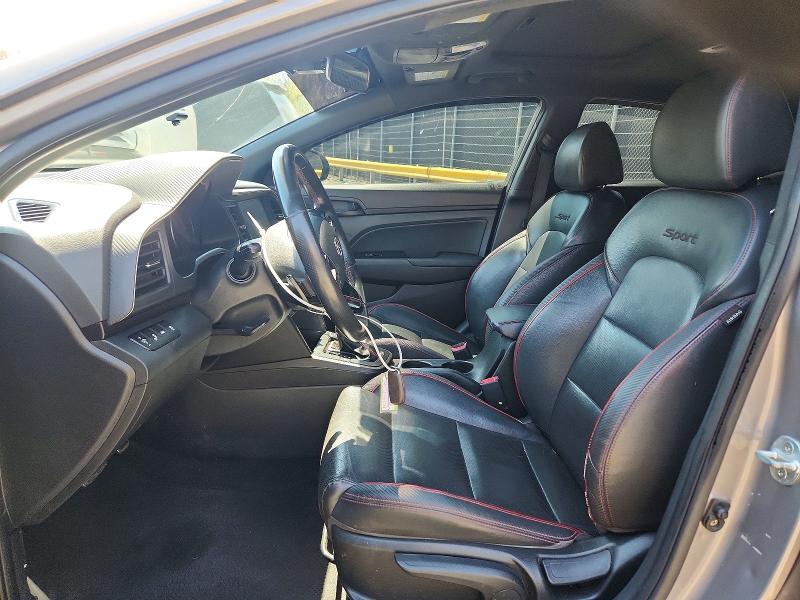 2020 Hyundai Elantra VIN KMHD04LB6LU070584 COPART salvage auction — FRONT END, Md - Cert Of Salvage > 75% Damage, sold $3,350 on 2026-07-14 (photo 7)