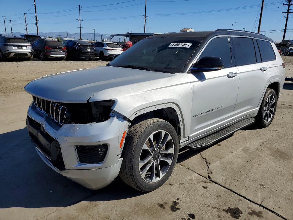 2021 Jeep Grand cherokee l VIN 1C4RJJDG0M8154216 COPART salvage auction — FRONT END, La - Dis/Dlr/Exp Only Salvage Title, sold $10,500 on 2026-07-27 (photo 1)