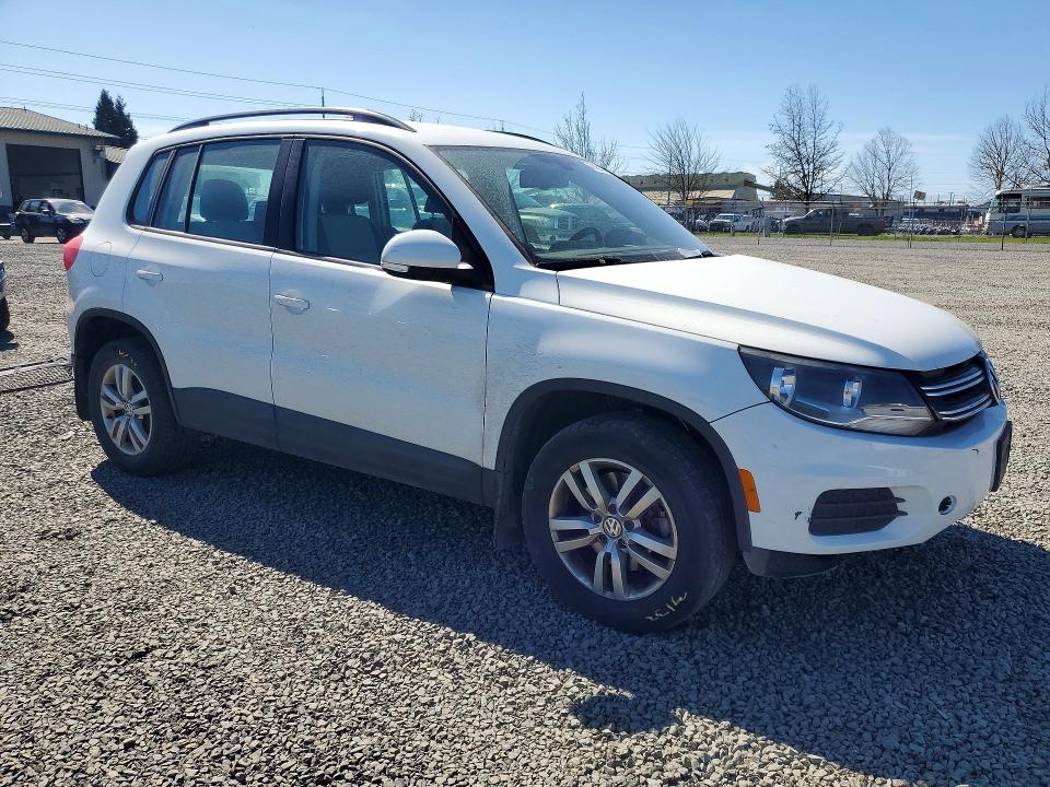 2016 Volkswagen Tiguan VIN WVGBV7AX3GW581561 COPART salvage auction — MECHANICAL, Or - Salvage Title Certificate, sold $200 on 2026-07-28 (photo 4)