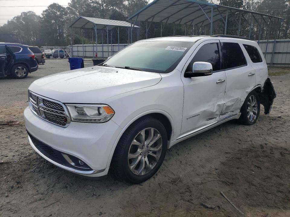 2016 Dodge Durango VIN 1C4RDHEG1GC452032 COPART salvage auction — SIDE, Ga - Cert Of Title-Salvage, sold $1,750 on 2026-07-02 (photo 1)