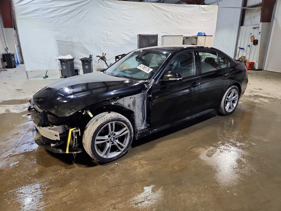 2014 BMW 3er VIN WBA3B9G54ENR92423 COPART salvage auction — FRONT END, Nh - Cert Of Title-Salvage, sold $125 on 2026-08-21 (photo 1)