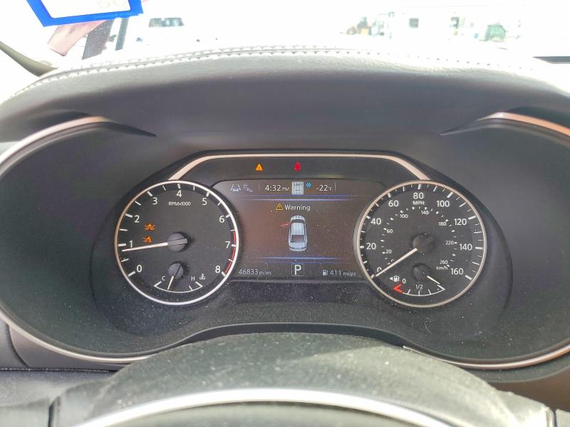 2021 Nissan Maxima VIN 1N4AA6FV9MC505567 COPART salvage auction — FRONT END, Tx - Salvage Vehicle Title, sold $5,300 on 2026-07-20 (photo 9)