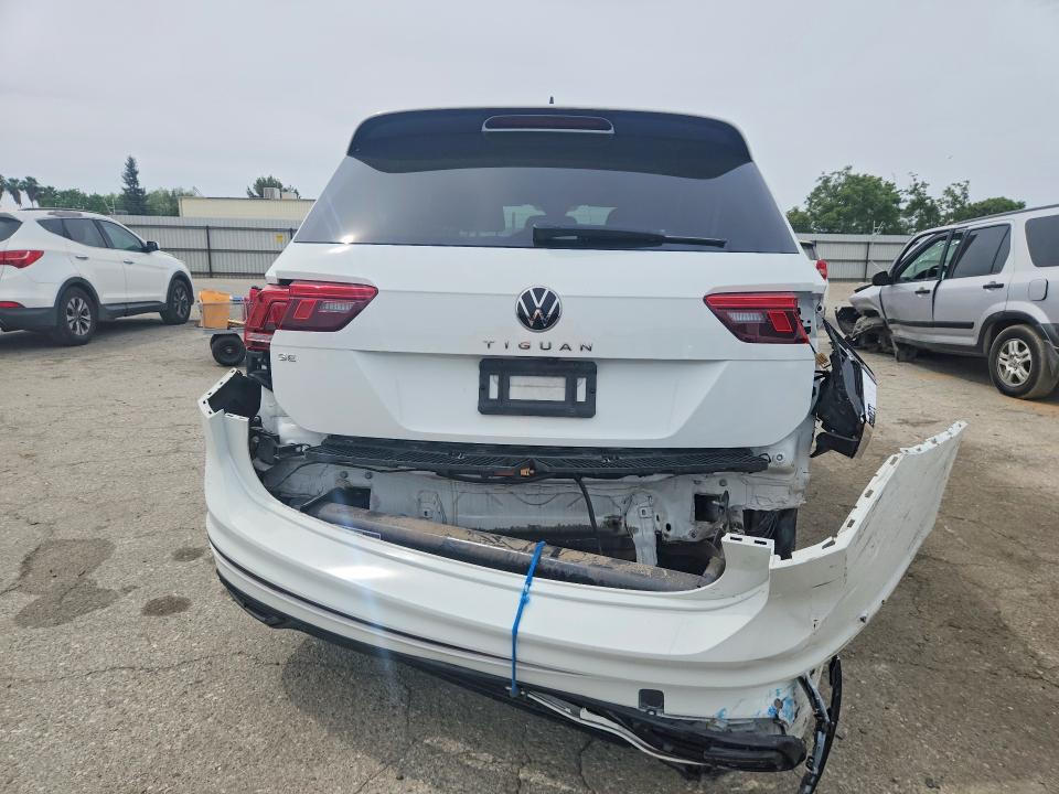 2022 Volkswagen Tiguan VIN 3VVCB7AX1NM022199 COPART salvage auction — REAR END, Ca - Salvage Certificate, sold $7,700 on 2026-07-02 (photo 6)