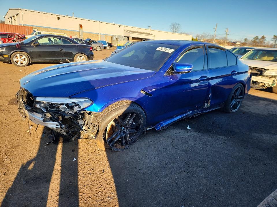 2019 BMW M5 VIN WBSJF0C59KB447789 COPART salvage auction — Front End, CT - CERT OF TITLE-SALVAGE, sold $13,600 on 2026-04-17 (photo 1)