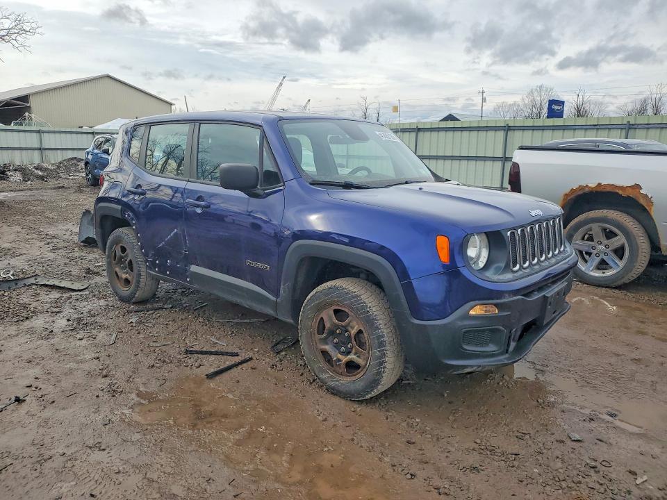 2018 Jeep Renegade VIN ZACCJBAB5JPG72489 COPART salvage auction — FRONT END, Ny - Mv907A-Parts Only W/Lienholder, sold $625 on 2026-07-15 (photo 4)
