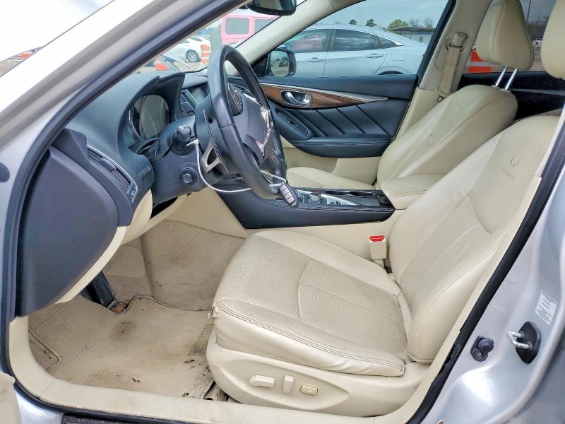 2014 Infiniti Q50 VIN JN1AV7AR8EM702419 COPART salvage auction — FRONT END, TX - SALVAGE VEHICLE TITLE, sold $2,250 on 2026-07-02 (photo 7)