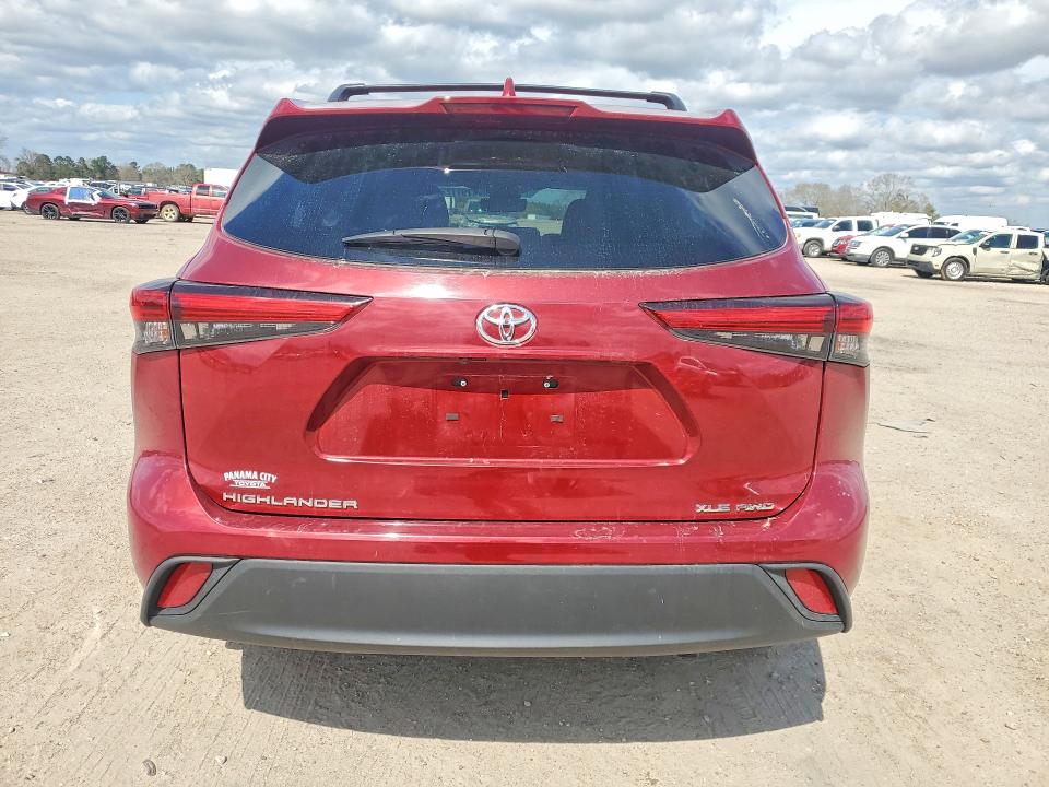 2020 Toyota Highlander VIN 5TDGZRBH1LS017547 COPART salvage auction — SIDE, Salvage Title, sold $9,900 on 2026-07-30 (photo 6)