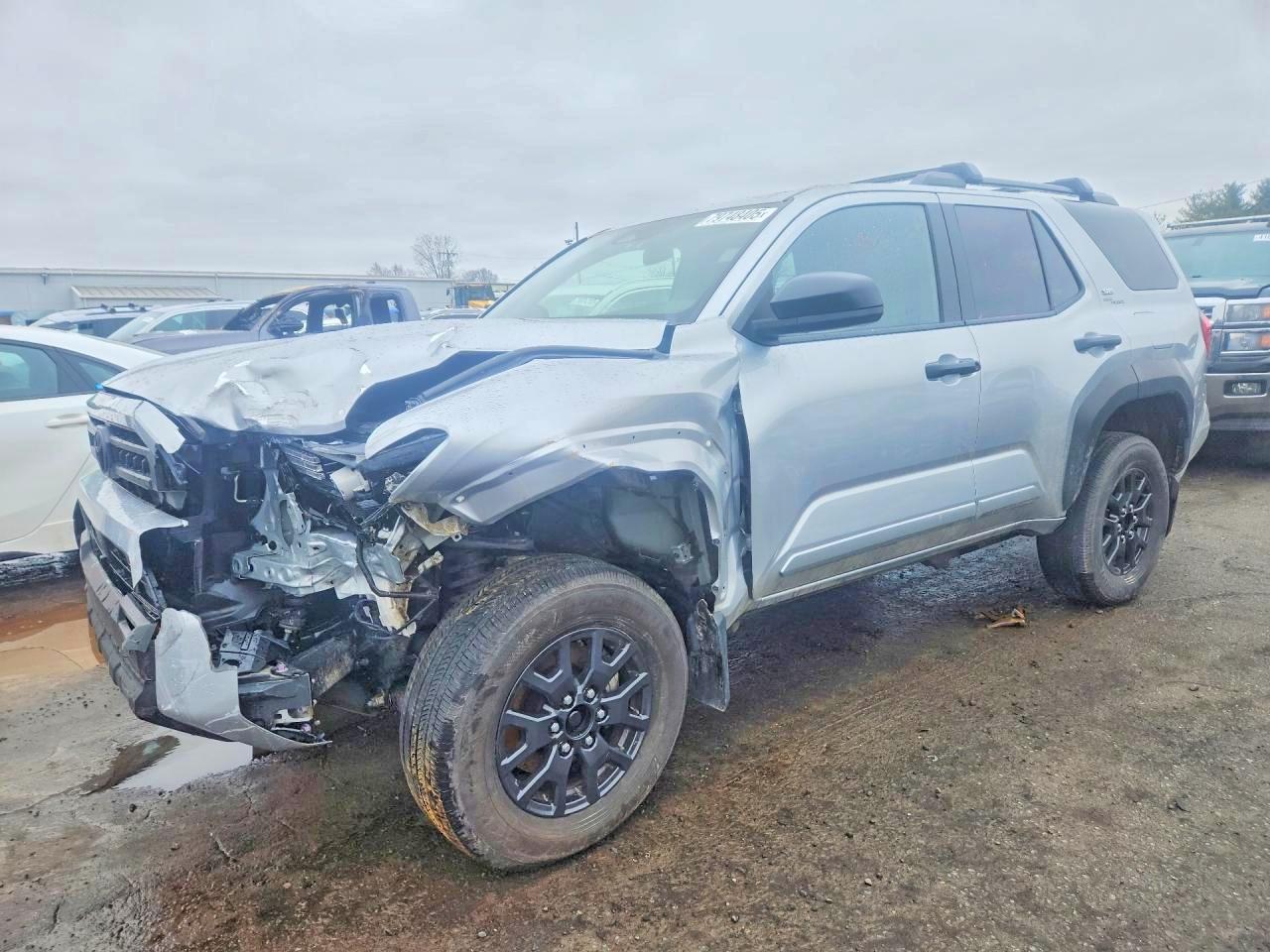 2025 Toyota 4runner VIN JTEVA5BR3S5006971 COPART salvage auction — Front End, CT - CERT OF TITLE-SALVAGE (P), sold $26,750 on 2026-05-05 (photo 1)