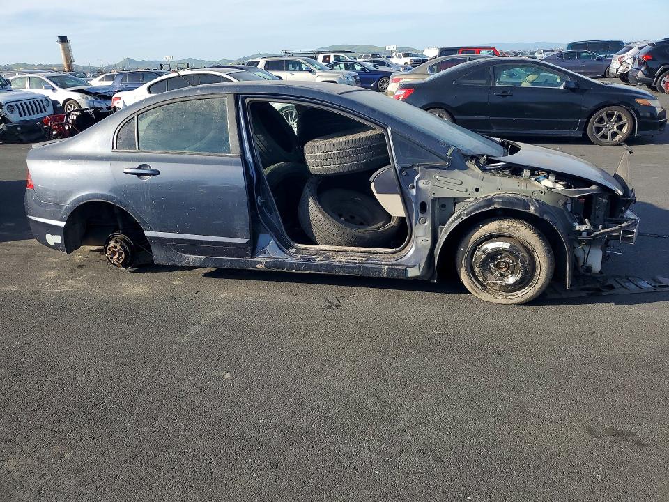 2007 Honda Civic hybrid VIN JHMFA36237S006843 COPART salvage auction — VANDALISM, Ca - Salvage Certificate, sold $50 on 2026-07-08 (photo 4)