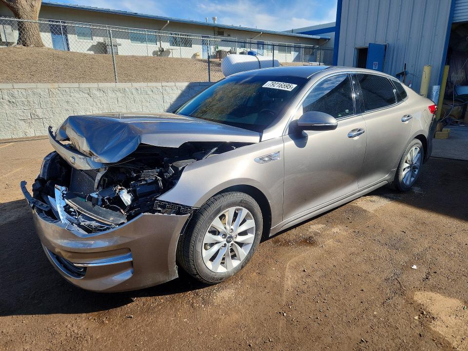 2018 Kia Optima VIN 5XXGU4L30JG215202 COPART salvage auction — FRONT END, NM - CERT OF TITLE-SALVAGE, sold $325 on 2026-07-23 (photo 1)