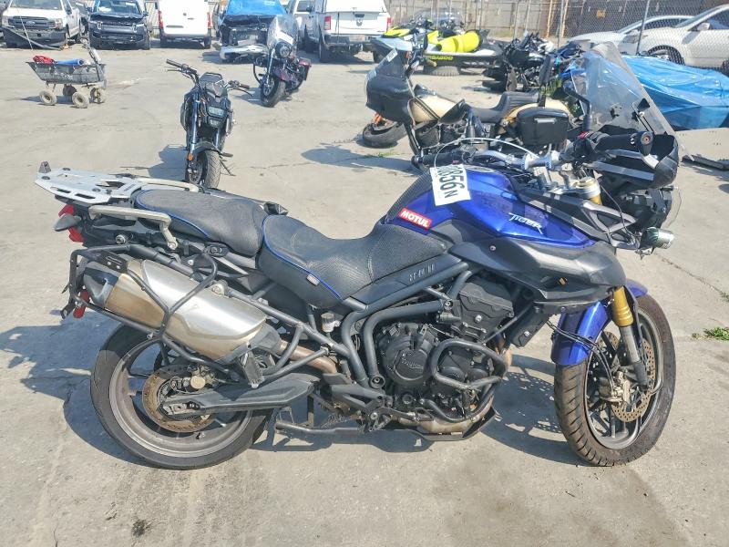 2013 Triumph motorcycle Tiger VIN SMTE05BF5DT577214 COPART salvage auction — SIDE, CA - SALVAGE CERTIFICATE, sold $1,650 on 2026-07-08 (photo 1)