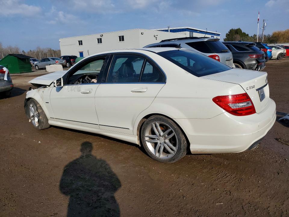 2012 Mercedes-benz C-klasse VIN WDDGF8FB0CF916799 COPART salvage auction — FRONT END, On - Permit Salvage, sold $700 on 2026-08-20 (photo 2)