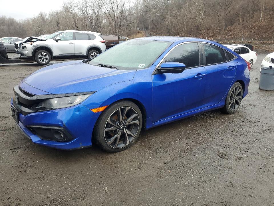 2020 Honda Civic VIN 2HGFC2F86LH550329 COPART salvage auction — FRONT END, Id - Salvage Certificate Of Title, sold $5,300 on 2026-07-02 (photo 1)