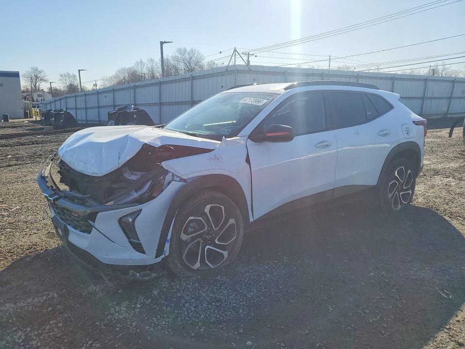 2025 Chevrolet Trax VIN KL77LJEP7SC028023 COPART salvage auction — FRONT END, Nj - Cert Of Title-Salvage, sold $375 on 2026-07-28 (photo 1)