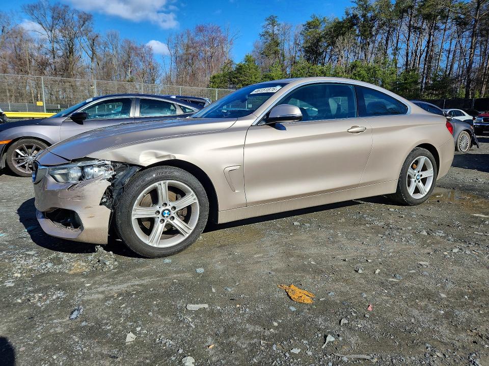 2016 BMW 4er VIN WBA3N9C50GK250375 COPART salvage auction — FRONT END, Md - Cert Of Salvage > 75% Damage, sold $2,250 on 2026-07-07 (photo 1)