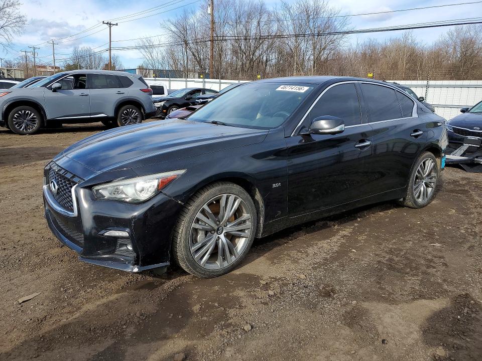2019 Infiniti Q50 VIN JN1EV7AR5KM550340 COPART salvage auction — REAR END, Ct - Cert Of Title-Salvage, sold $5,600 on 2026-07-17 (photo 1)