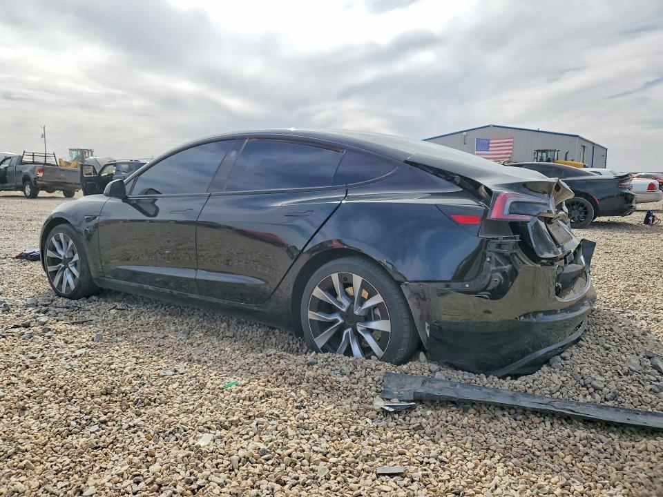 2024 Tesla Model 3 VIN 5YJ3E1EA5RF768013 COPART salvage auction — REAR END, TX, sold $11,100 on 2026-09-01 (photo 2)