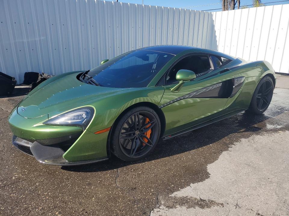 2017 Mclaren 570s VIN SBM13DAA4HW002280 COPART salvage auction — REAR END, Fl - Cert Of Title Slvg Rebuildable, sold $64,500 on 2026-08-07 (photo 1)