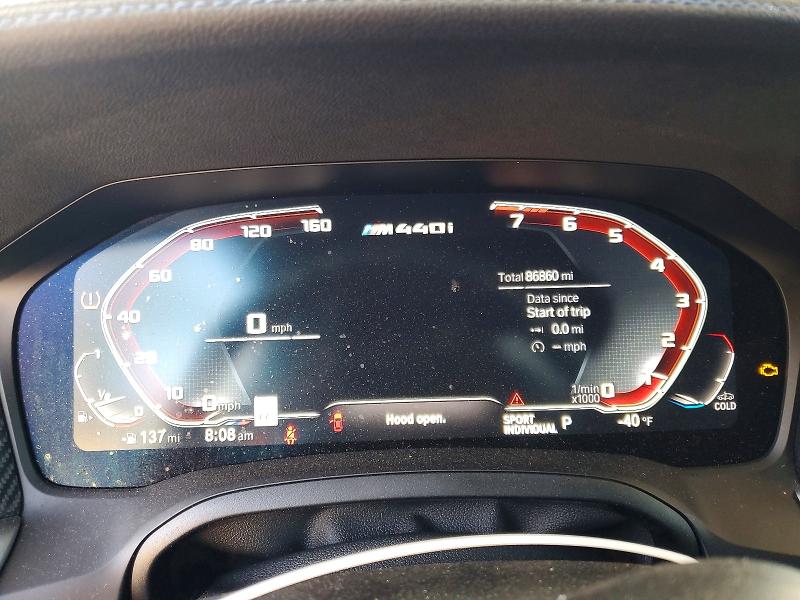 2021 BMW M4 VIN WBA13AR05MCG55313 COPART salvage auction — FRONT END, Id - Salvage Certificate Of Title, sold $14,300 on 2026-07-07 (photo 9)