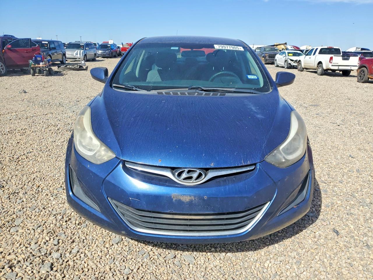 2016 Hyundai Elantra VIN 5NPDH4AE8GH700423 COPART salvage auction — Hail, TX - SALVAGE VEHICLE TITLE, sold $1,700 on 2026-03-31 (photo 5)