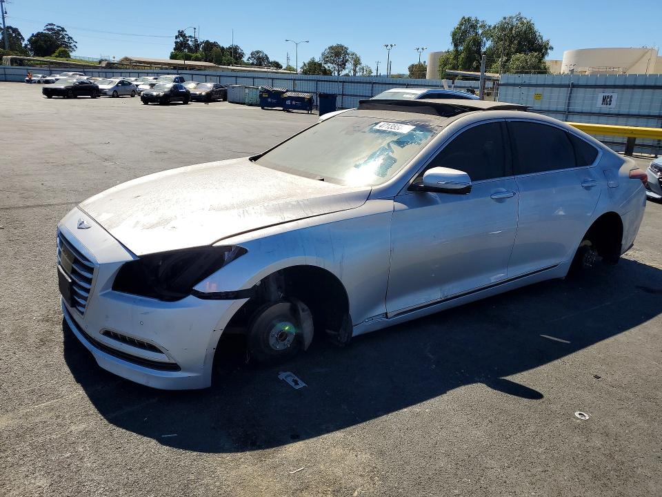 2015 Hyundai Genesis VIN KMHGN4JE5FU035826 COPART salvage auction — VANDALISM, Salvage Title, sold $1,350 on 2026-07-20 (photo 1)
