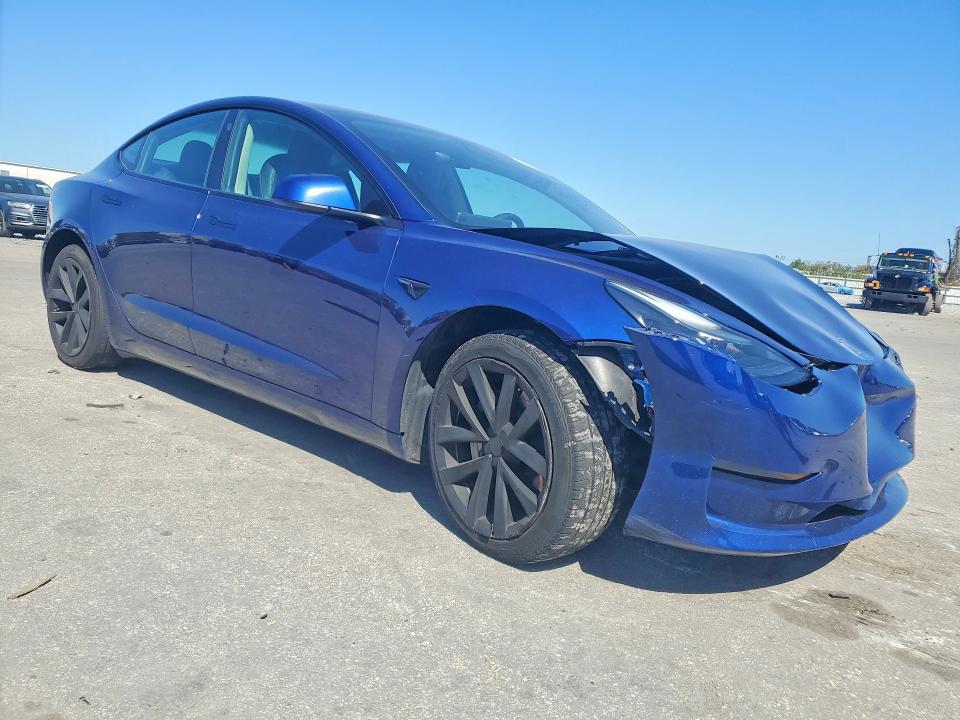 2023 Tesla Model 3 VIN 5YJ3E1EA3PF435709 COPART salvage auction — FRONT END, Salvage Title, sold $7,600 on 2026-07-29 (photo 4)
